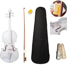 4/4 акустический белый клен ель Скрипка Музыка струнный инструмент для студентов практики