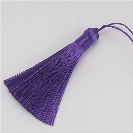 8cm Silk Tassel Pendant Accessories for Jewelry Making Satin Tassel Fringe Trim DIY Earrings Handmade Crafts Findings