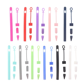 

Soft Silicone Compatible For Apple Pencil Case Compatible For IPad Tablet Touch Pen Stylus Protective Sleeve Cover