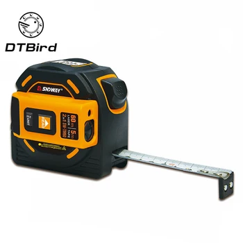 

1PC Laser Ranging Tape Range Finder Infrared High Precision Measuring Tool Laser Scale 5m Electronic Scale With High Quality