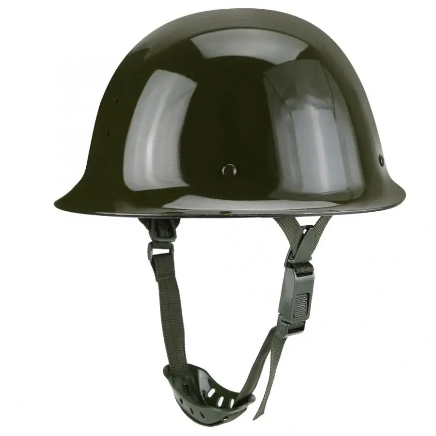 

PVC Firefighter Smash-Proof Protective Emergency Rescue Equipment Helmet Hat Dark Green