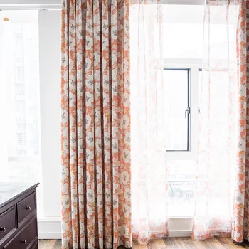 

Curtains for Living Room Bedroom Balcony Curtains Polyester Cotton Window Curtains Tulle Blackout Window Curtains