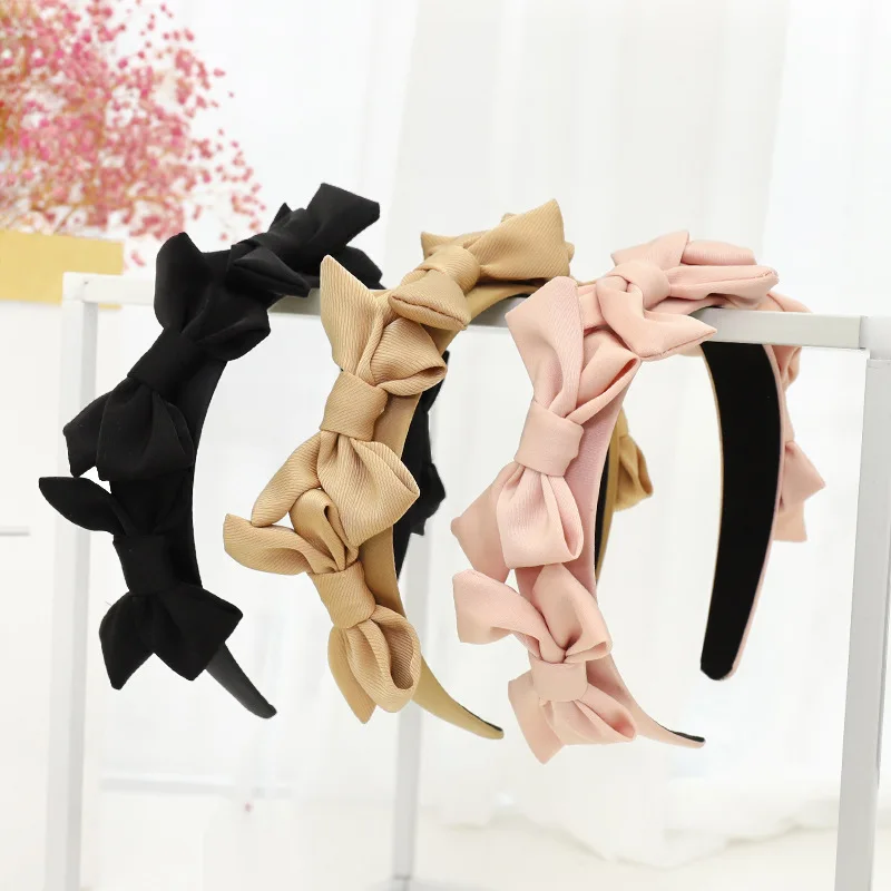 

French girl sweet hair accessories headband gentle temperament Japanese and Korean net red headwear ladies small bow headband