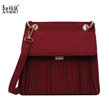 

BRIGGS Tassel Women Crossbody Bags PU Leather Women Bags Small Fashion Ladies Shoulder Bag For Women 2019 Girls Bolsa Feminina