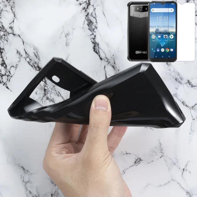 Для Oukitel K12 чехол гелевый Пудинг силиконовый для телефона K 12 с пленкой стеклянный