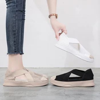 

Women's Vulcanized Shoes Sneakers Athletic Woman Sandals Sport Shoes Ladies Walking Shoes Soft Light Outdoor Zapatos de mujer