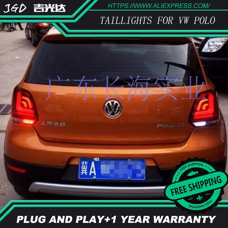 Задние фары для автомобиля VW POLO 2010 2016 светодиодные задние багажника POLO|light for|tail
