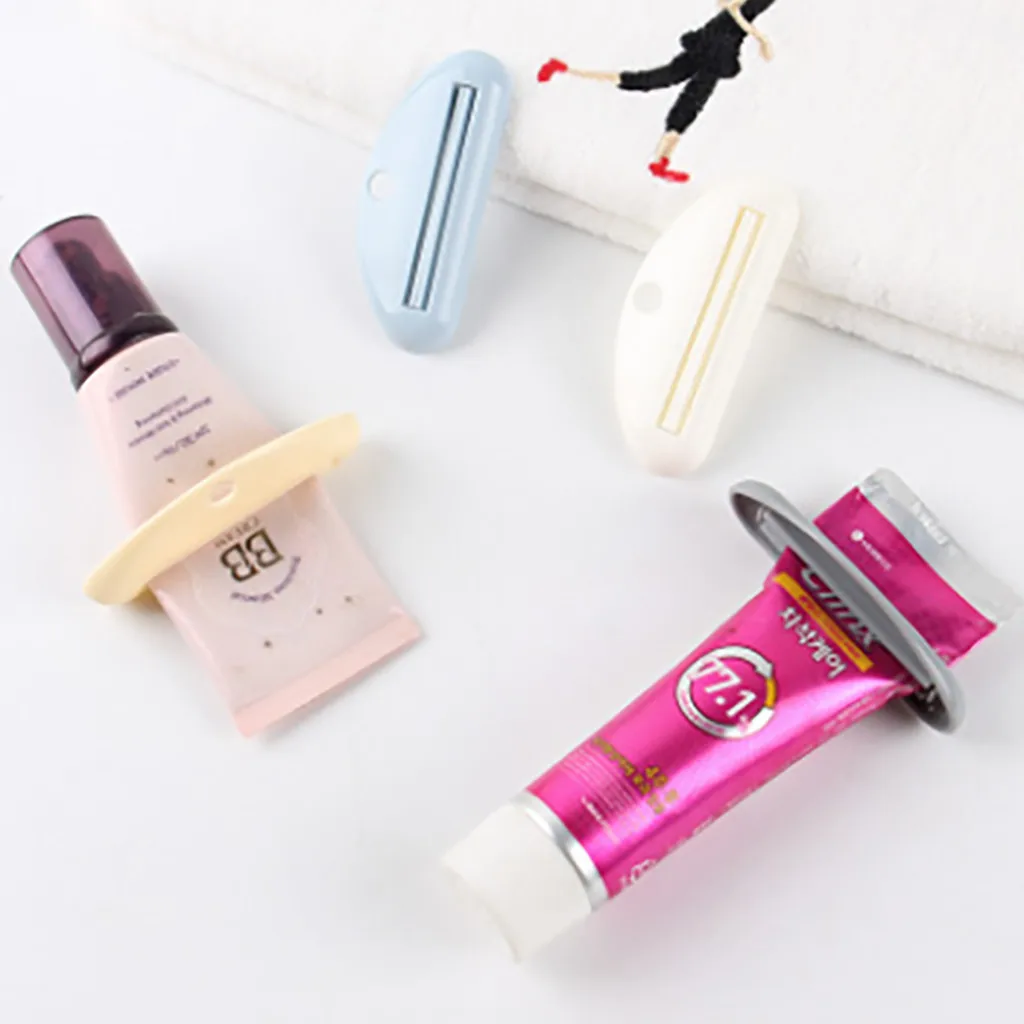 Simple Plastic Toothpaste Squeezer Lazy Tool Bathroom Home Accessories Useful Toothpaste Dispenser Accessories #YL10