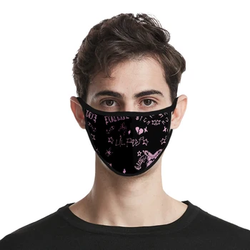 

Lil Peep Masks Fashion Hip Hop Face Mask Reusable Washable Mask 3D Print Lil Peep Masks Unisex Vogue Streetwear Party Masks