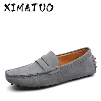 

Brand Fashion Summer Style Soft Moccasins Men Loafers High Quality Genuine Leather Shoes Men Flats Gommino Driving Shoes