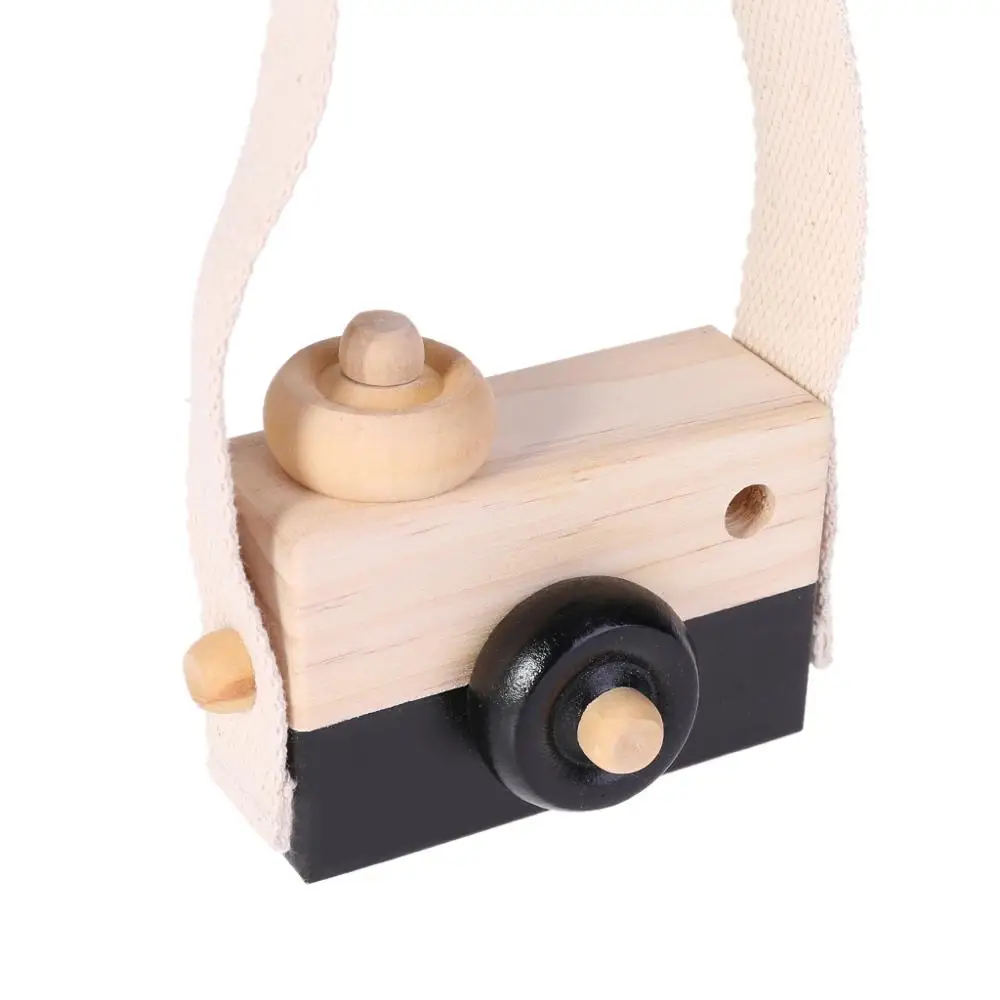 Деревянная игрушка камера Дети креативные шеи Висячие веревки игрушки фотография реквизит подарок