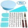 6Pcs Plastic Cake Turntable Rotating Plastic Dough Knife 10 Inch Decorating Cream Cakes Stand set Cake Rotary Table Baking Tool ► Photo 2/6