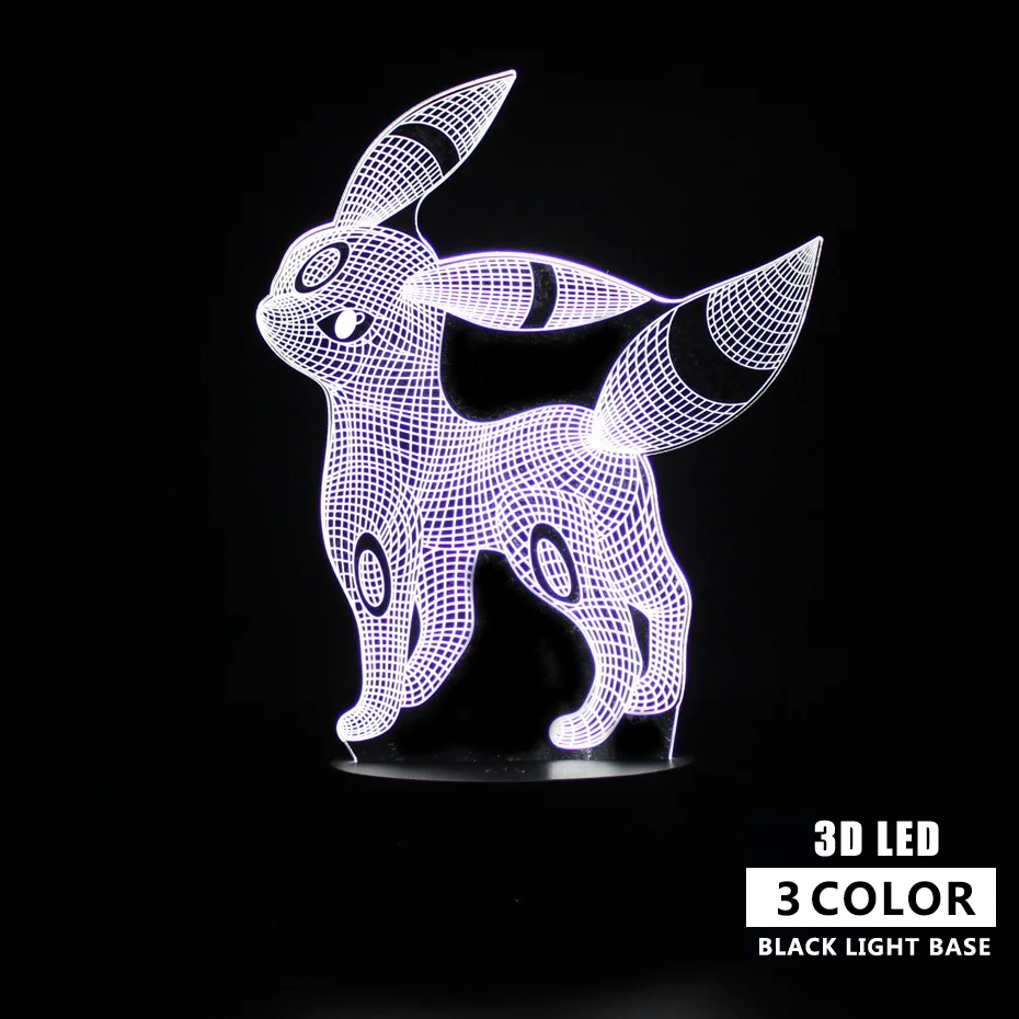 Pokemon Japan Anime PKM Remote Control 3d Table Lamp Monster Sleep Light Party Decoration Nightlight Projection |