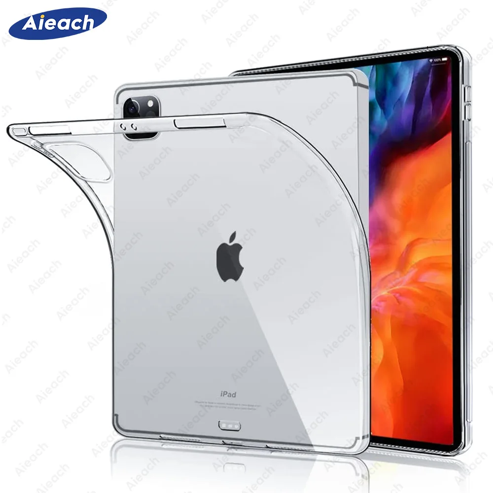 Прозрачный силиконовый чехол для iPad Pro Чехол 2020 11 12 9 10 5 7 2017 2018 2019 2 Air 3 1 Mini 4