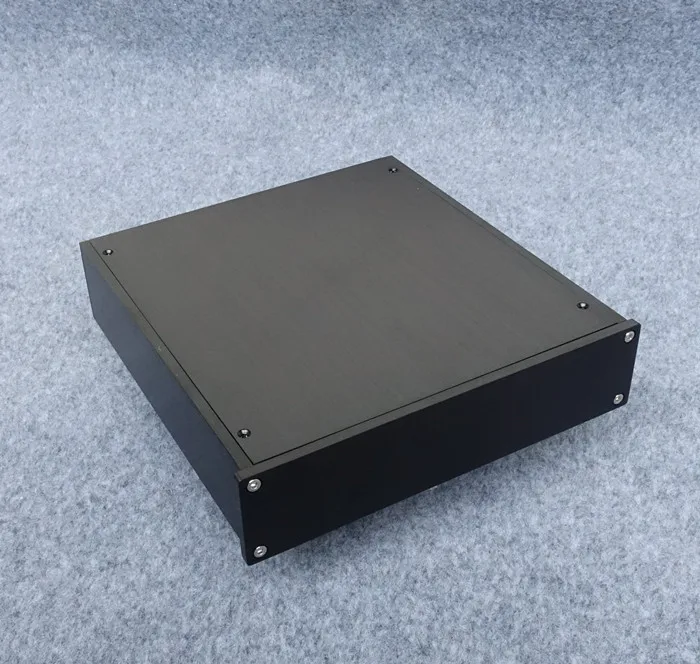 Size (mm) : W220 H52 L226 BZ2205 All Aluminum Chassis Amplifier Audio Housing Power Amp Case DIY Box Pre-Amp Enclosure