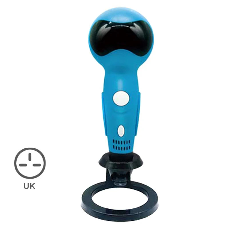 Blue UK Популярная 3D ручка, умный робот, форма голоса, Подсказка, USB, 3D Ручка для печати, для детей, для доя - Цвет: Blue UK