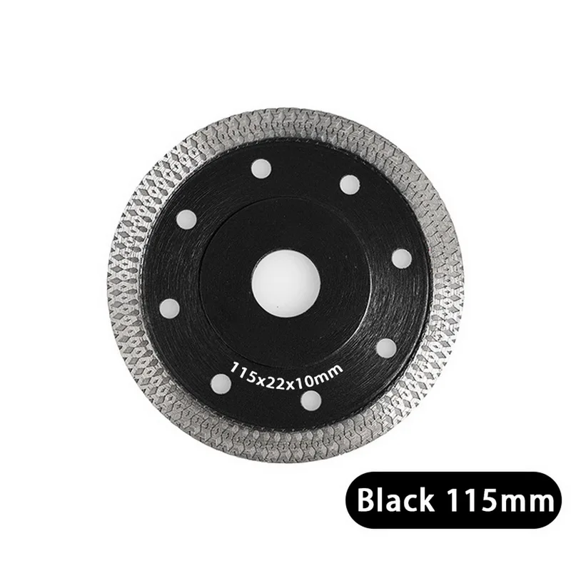 115mm black Алмазная плитка лезвие фарфоровая пила 1 шт. угловая шлифовальная машина Лезвие Мраморный чип Микрокристаллическая глазурованная керамическая плитка режущий диск - Цвет: 115mm black