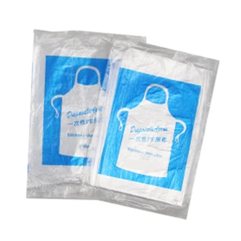 

200Pcs/Set White Disposable Cleaning Apron Transparent Easy Use Kitchen Aprons for Women Men Kitchen Cooking Apron