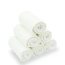

HappyFlute Nappy Inserts 4 Layers BambooCotton Microfiber Diaper Inserts 35*13.5cm 10 Pcs Use Together with Diaper