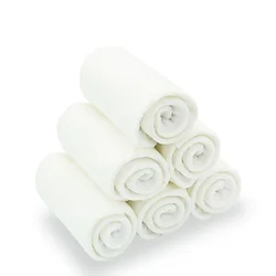Happyflute inserções de fraldas de microfibra, 4 camadas de bambooalgodão fralda inserções 35*13.5cm, 10 unidades de uso junto com fralda