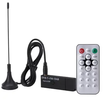 

Black Mini USB DVB-T+FM+DAB TV Stick Receiver USB 2.0 Dongle Stick with Remote