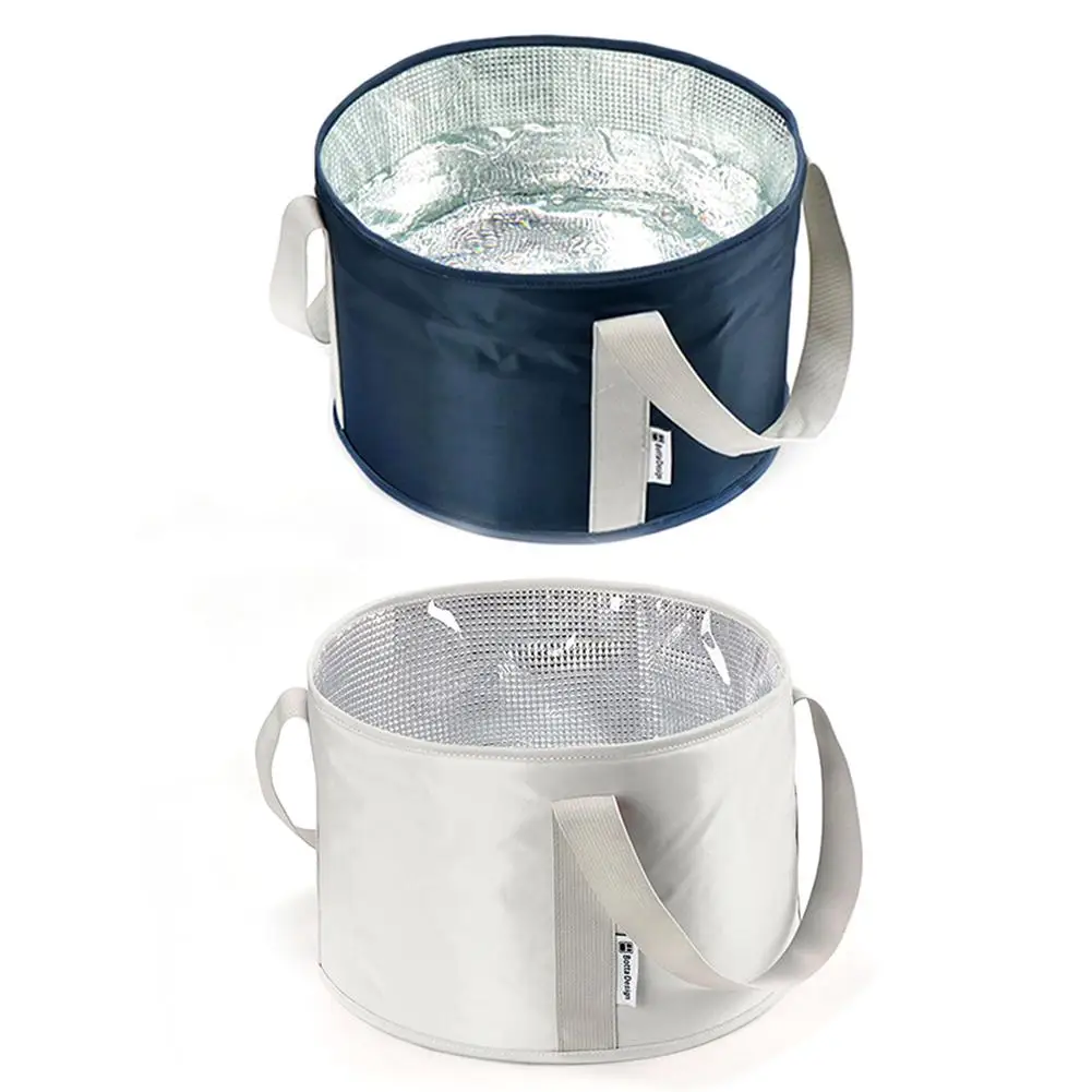 Portable Folding Basin Outdoor Travel Laundry Washbasin Foot Wash Bucket Camping Bowl Washing Bag | Спорт и развлечения