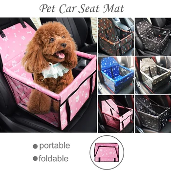 

Pet Dog Seat Travel Accessories Mesh Hanging Bags Folding Pet Supplies Waterproof Dog Mat Blanket Safety Pet Car Seat Bag#1