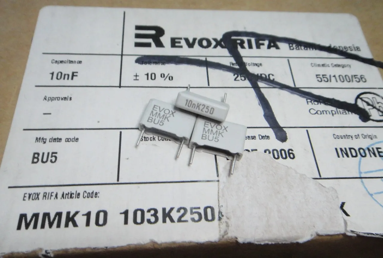 50 шт. EVOX MMK10 10NF серии 0 01 мкФ/250 V 103 новый пленочный конденсатор бесплатная доставка
