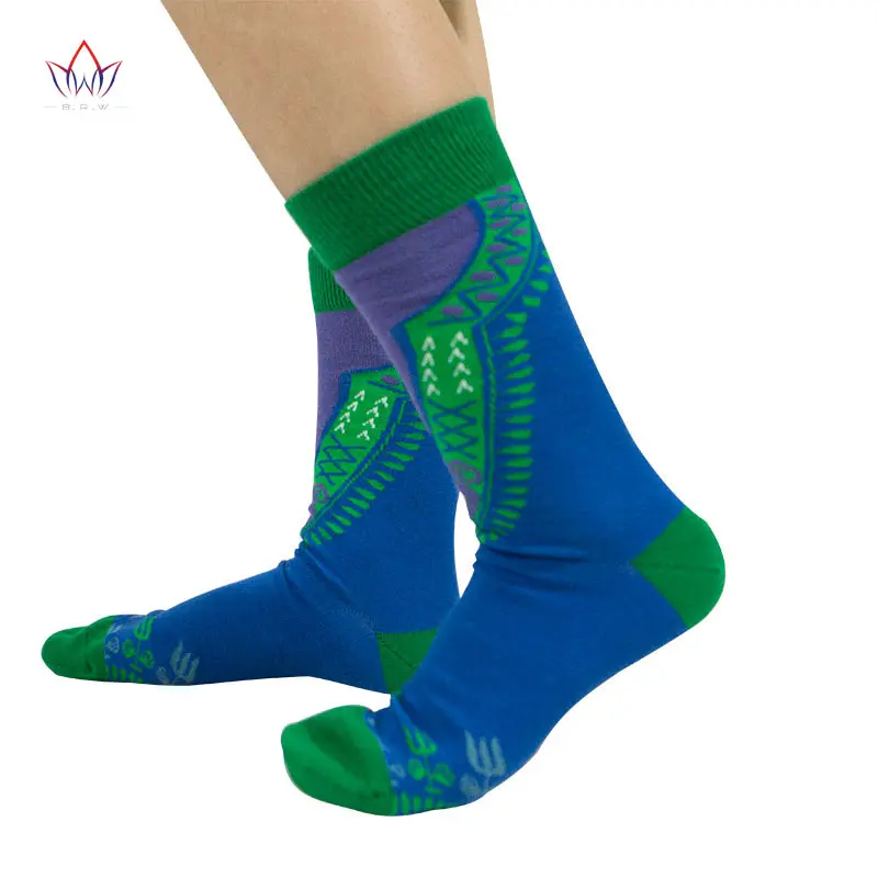 Африканские носки для женщин креативные полосатые дышащие впитывающие пот дезодоранты 3 пара/лот хлопковые носки средней длины WYB468