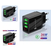 

Universal Compact 3 USB Mobile Phone Charger Multiple Circuit Protection Phone Charger Anti-interference for Tablet