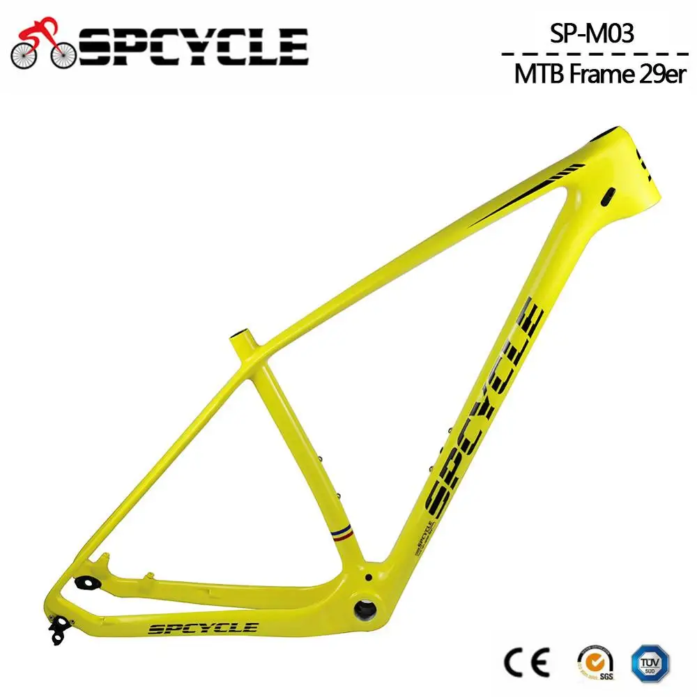 

Spcycle T1000 Carbon MTB Frame 27.5er 29er Carbon Mountain Bike Frame BSA 73mm Compatible With 142*12mm Thru axle and 135*9mm QR
