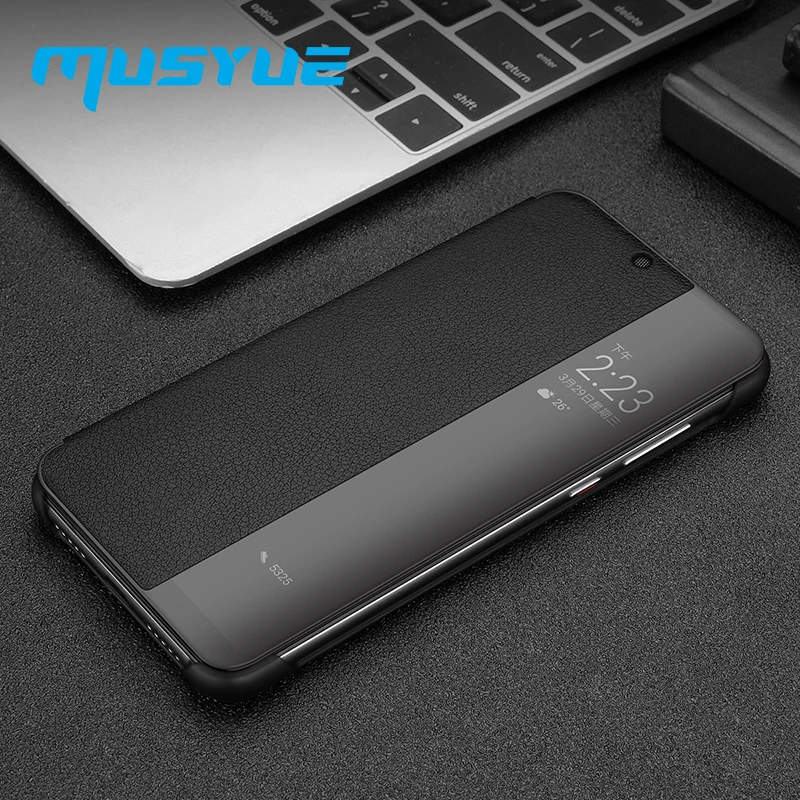 

Musyue Genuine Leather Case for Huawei P20 P20 Pro P10 P10 Plus Mate 10 10 Pro 10Rs Mate 20 Lite Smart View Flip Leather Case