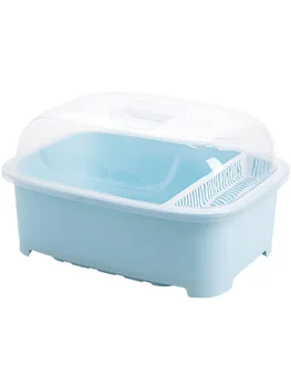 

With Lid Dish Rack Dish Rack Storage Box Dish Rack Household Chopsticks Drain Rack Kitchen Sink Cupboard Box cheap