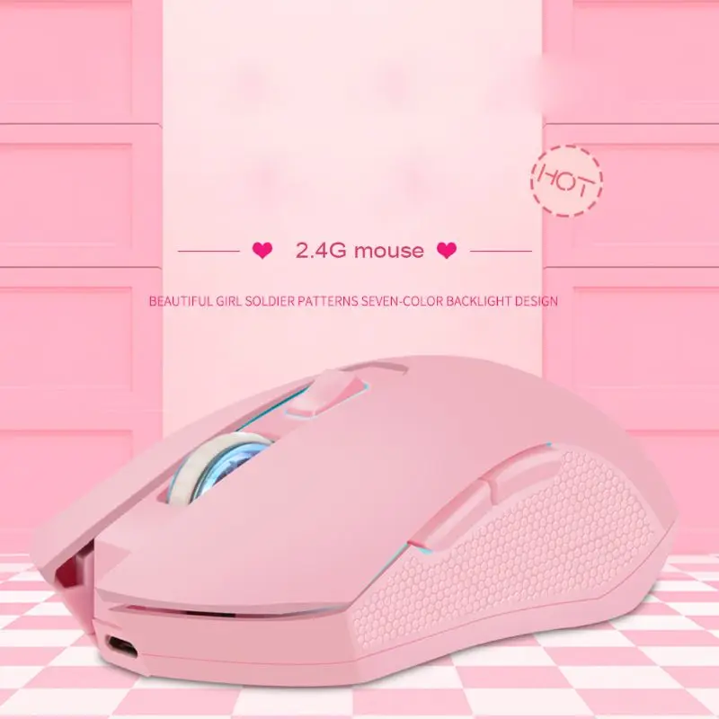 wired computer mouse Pink Silent LED Optical Game Mice 1600DPI 2.4G USB Wireless Mouse for PC Laptop top wireless mouse