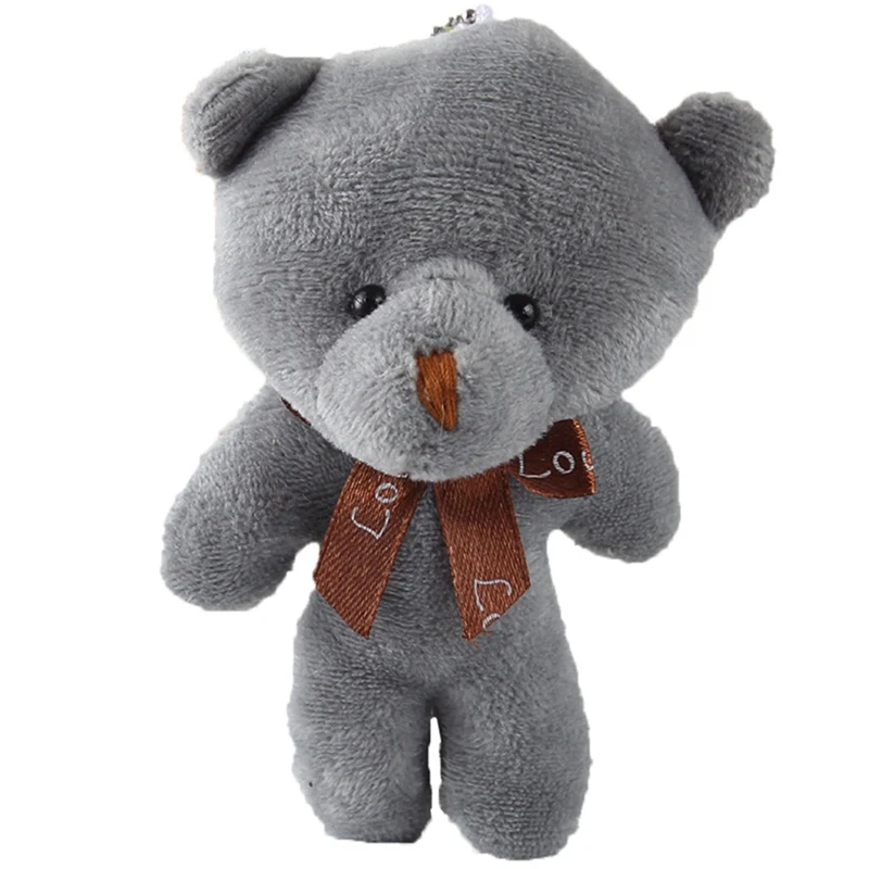 1 шт. 13 см плюшевый мишка куклы Тедди мишка, мягкая игрушка медведь свадебные подарки детская игрушка подарок на день рождения для девочек брелоки для сумки аксессуары