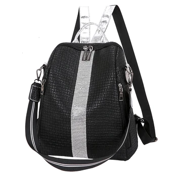 

Women Backpacks Shoulder Bags Fashion Multifunction Backpack Leather Women Backpacks Light Lady Large Capacity School Bag