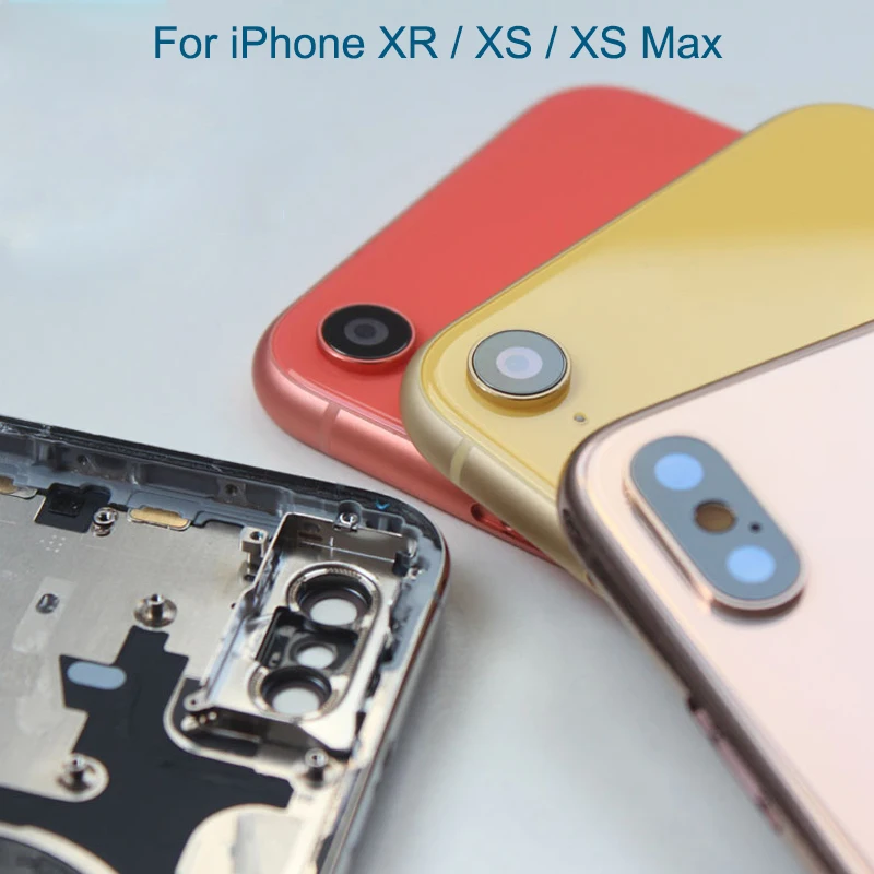 AAAA High Quality Back Cover For iphone X / XR / XS / XS Max Housing Battery Cover Door Rear Middle Chassis Frame