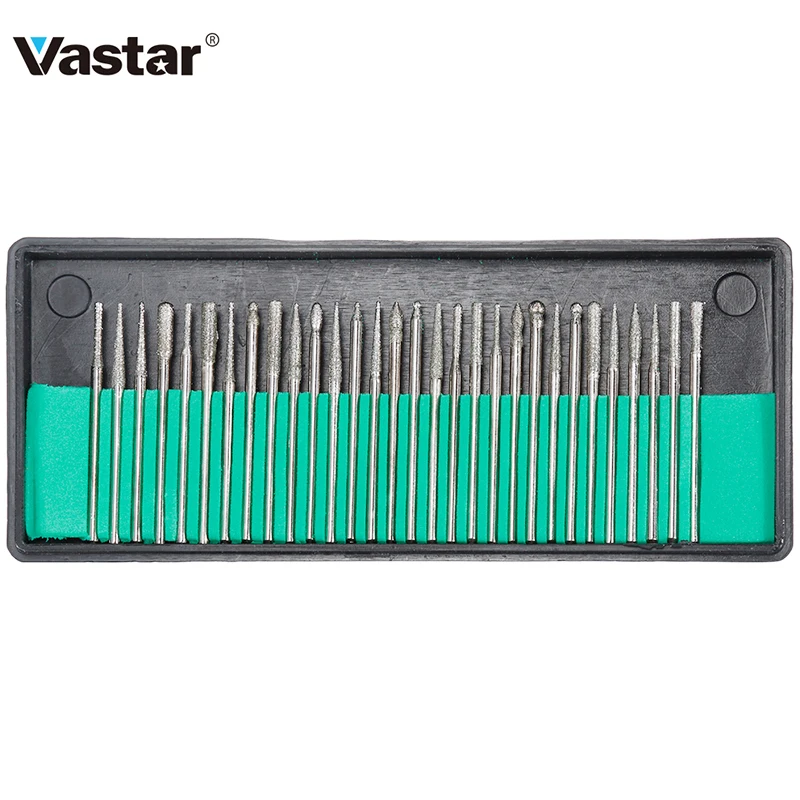Vastar 30 шт. 3 мм хвостовик Флейта с коробкой для электрической шлифовальной машины