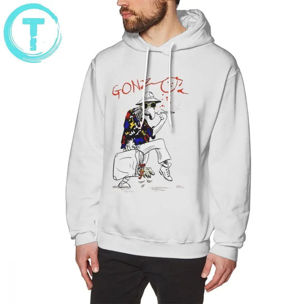 

Fear And Loathing In Las Vegas Hoodie Gonzo Fear And Loathing In Las Vegas Parody Hoodies Men Blue Pullover Hoodie