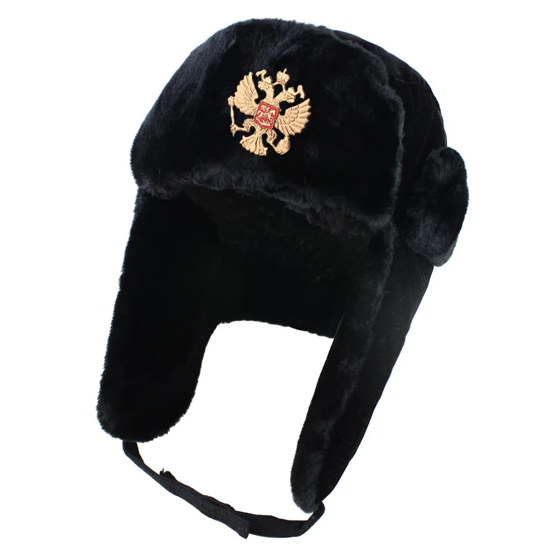 Men's cap bomber thick warm winter hat Women Hat Hat with earflaps mask russian Cycling cap ski winter hat earflap hat