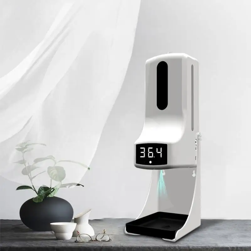 Electric Wireless Disinfection Sprayer Temperature Infrared Sensor Home Wall-mounted Soap Spary Contactless Thermometer Atomizer |