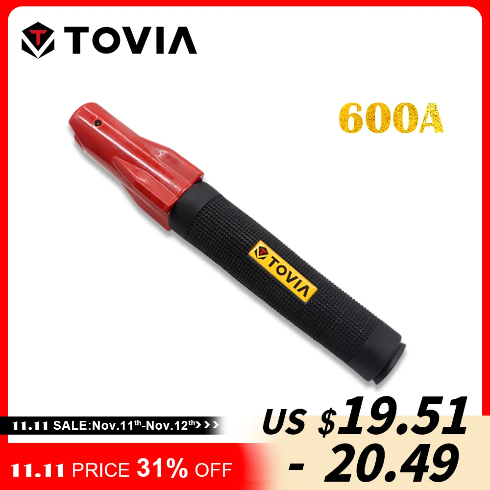 TOVIA 600A Weld Holder 1.0-5.0mm Insulated Electrode Screw Clamp For Welding Rod Machine | Инструменты