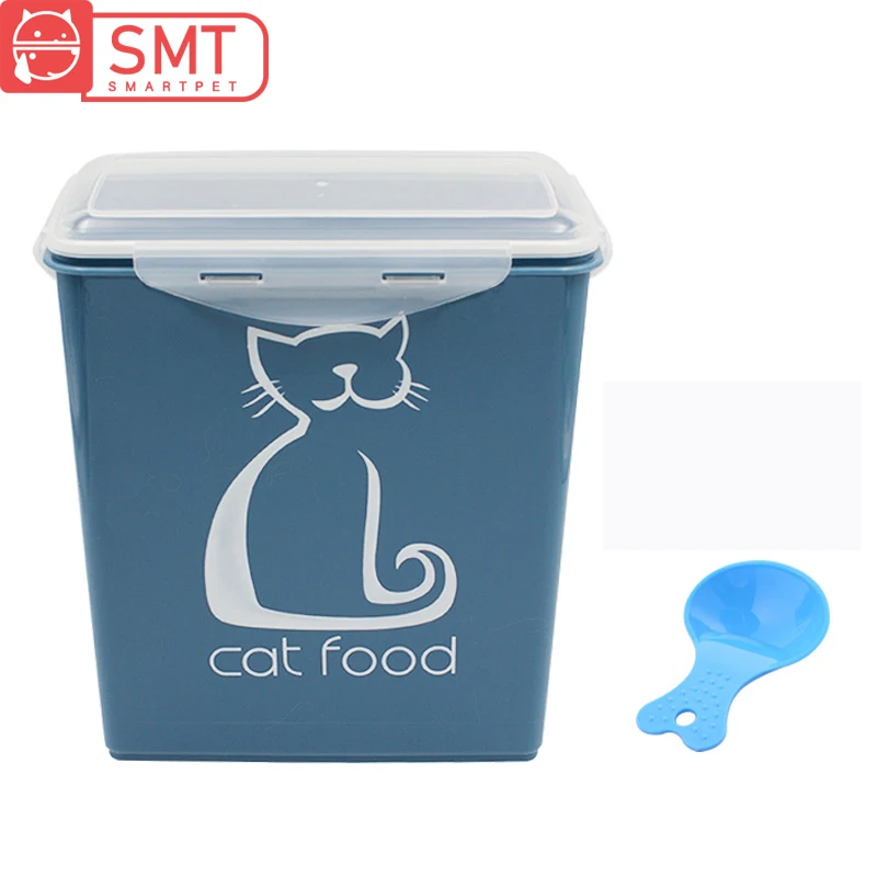 Smartpet 5.8L герметичный с рисунком собачки и котика Еда контейнер для хранения