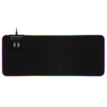 

1 PC RGB Keyboard Mat 10W Wireless Charger for Dorm Home Net Bar