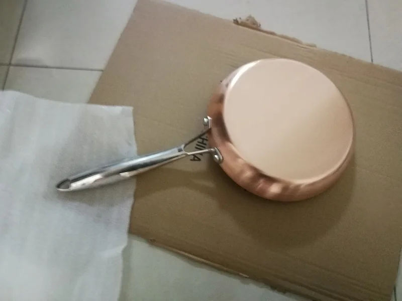 Медная латунная сковорода мини для стейка западной еды|Сковороды| |