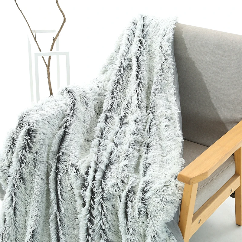 Мягкое теплое Коралловое Флисовое одеяло, совершенно новое меховое покрывало на диване, диване, рождественский подарок, домашнее декоративное одеяло s для кроватей
