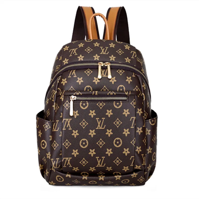 

2018 New style backpack women's versatile Stylish large-volume printed sling bag crossbody bag casual travel bag STUDENT'S bag w