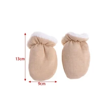 Толстые теплые флисовые Детские Зимние теплые перчатки с героями мультфильмов, варежки для новорожденных 0-12 месяцев, 85WA