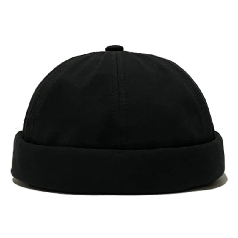 Fivela ajustável Cap Adulto Cap Moda Toque Marinheiro Unisex Pure Color Ondulação Cap Rua Ocasional Selvagem de Alta Qualidade