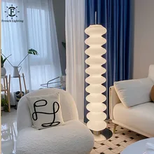 

Modern Minimalist Floor Lamp White Jade Glass Standing Light Living Room Bedroom Study Room For Table Reading Lights LED Lamps
